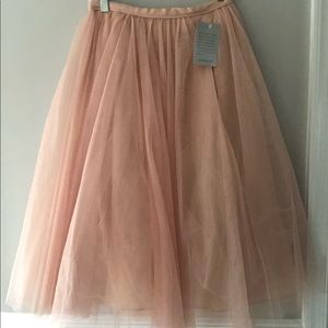 Jenny Yoo Cameo Pink Arabella Tulle Full Maxi Skirt Size 2
